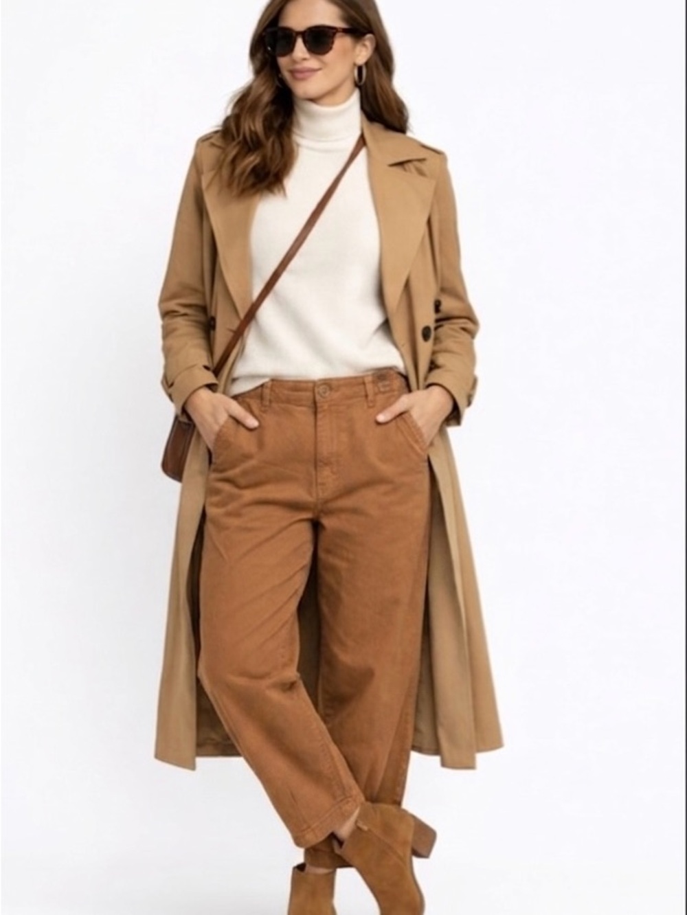 New With Tags Roots Soft Twill Barrel Pants – Sienna, Size 8